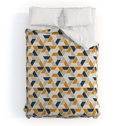 Little Arrow Design Co triangle geo Duvet Cover