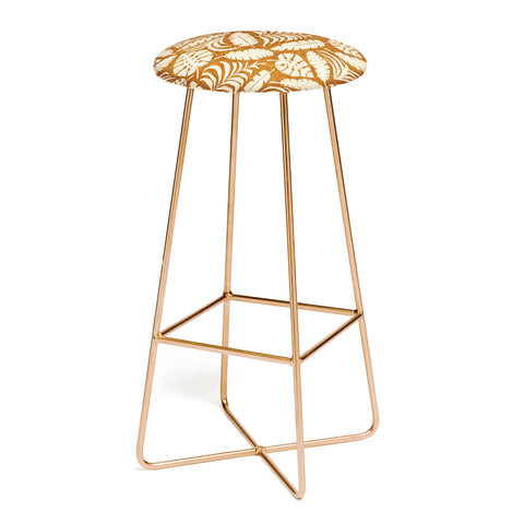 Little Arrow Design Co tropical leaves honey Bar Stool