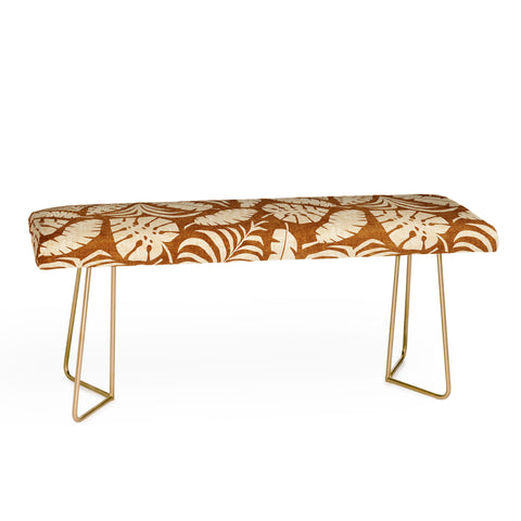 Little Arrow Design Co tropical leaves honey Bench