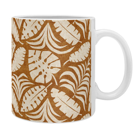 Little Arrow Design Co tropical leaves honey Coffee Mug