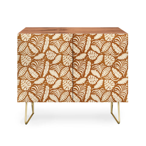 Little Arrow Design Co tropical leaves honey Credenza