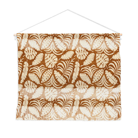 Little Arrow Design Co tropical leaves honey Wall Hanging Landscape