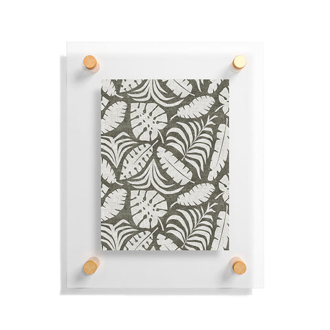 Little Arrow Design Co tropical leaves olive Floating Acrylic Print
