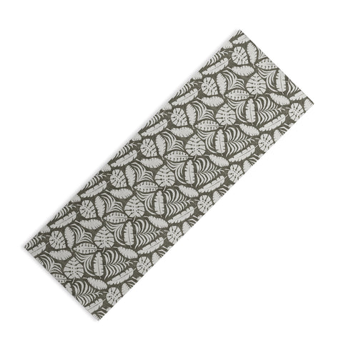 Little Arrow Design Co tropical leaves olive Yoga Mat