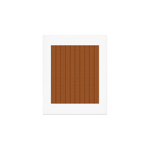 Little Arrow Design Co vert triple dash ginger Art Print