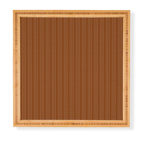 Little Arrow Design Co vert triple dash ginger Framed Wall Art