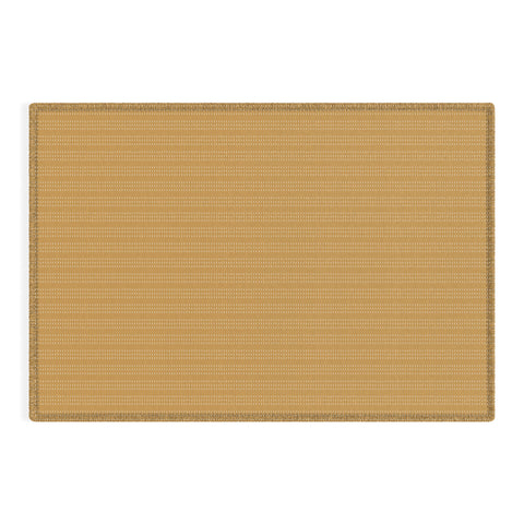 Little Arrow Design Co vert triple dash ochre Outdoor Rug