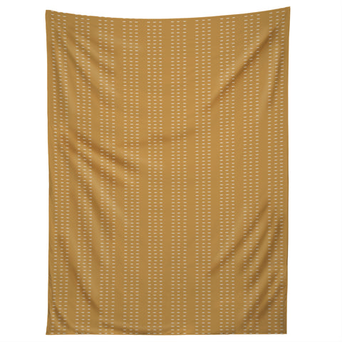 Little Arrow Design Co vert triple dash ochre Tapestry