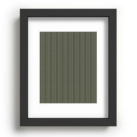 Little Arrow Design Co vert triple dash olive Recessed Framing Rectangle