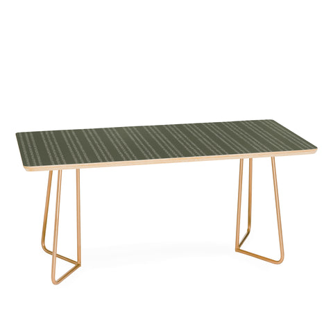 Little Arrow Design Co vert triple dash olive Coffee Table