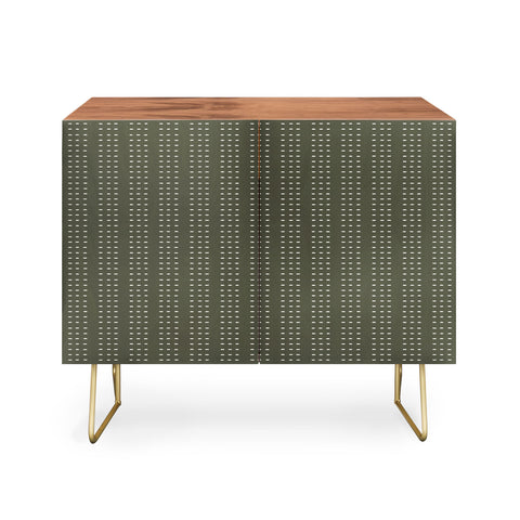 Little Arrow Design Co vert triple dash olive Credenza