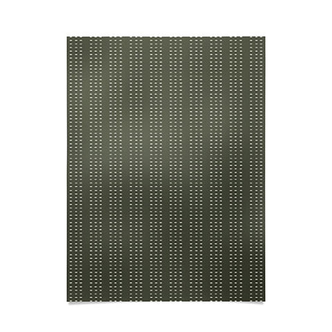 Little Arrow Design Co vert triple dash olive Poster