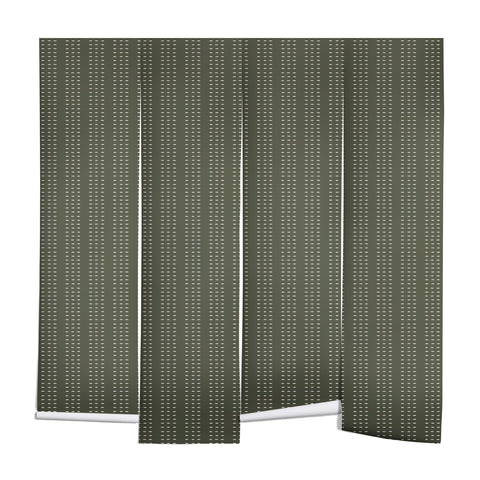 Little Arrow Design Co vert triple dash olive Wall Mural