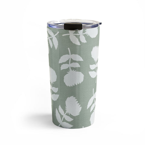 Little Arrow Design Co vintage floral sage Travel Mug
