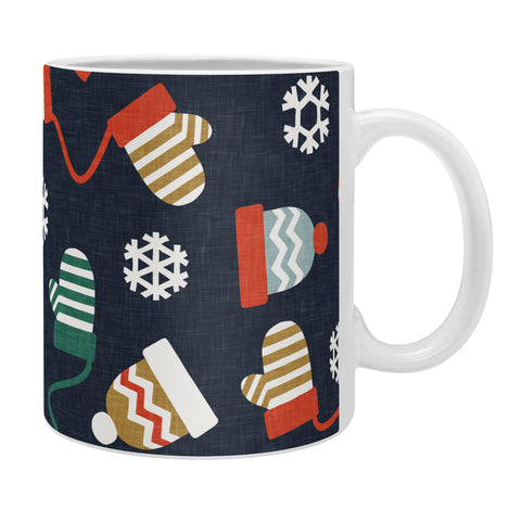 Little Arrow Design Co winter hats and mittens navy Coffee Mug