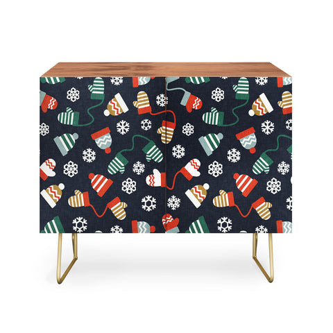 Little Arrow Design Co winter hats and mittens navy Credenza