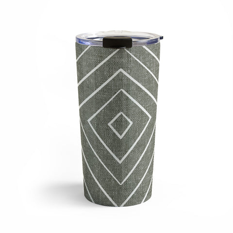 Little Arrow Design Co woven diamonds olive Travel Mug