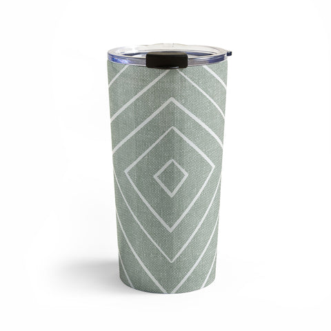 Little Arrow Design Co woven diamonds sage Travel Mug