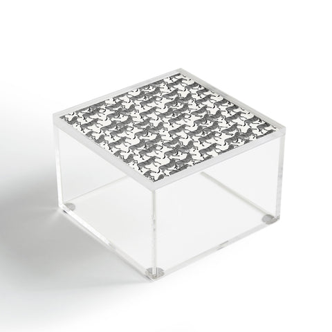 Little Arrow Design Co zebras black and white Acrylic Box