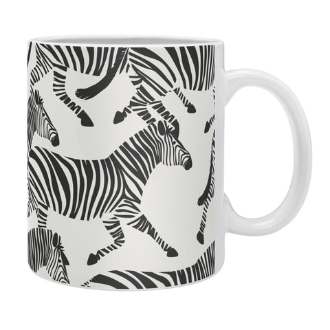 Little Arrow Design Co zebras black and white Coffee Mug