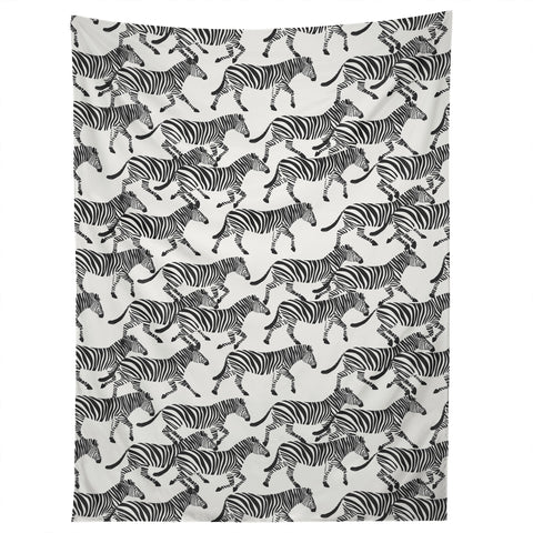Little Arrow Design Co zebras black and white Tapestry