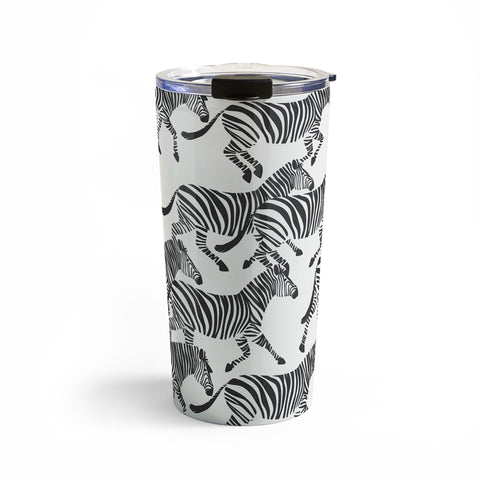 Little Arrow Design Co zebras black and white Travel Mug