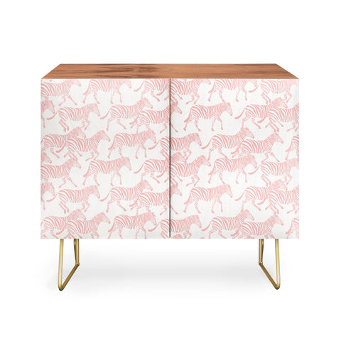 Little Arrow Design Co zebras in pink Credenza
