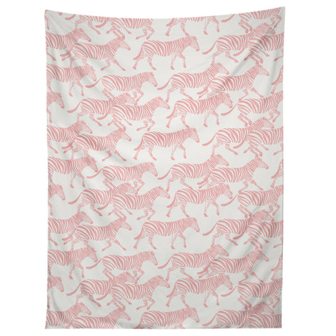 Little Arrow Design Co zebras in pink Tapestry