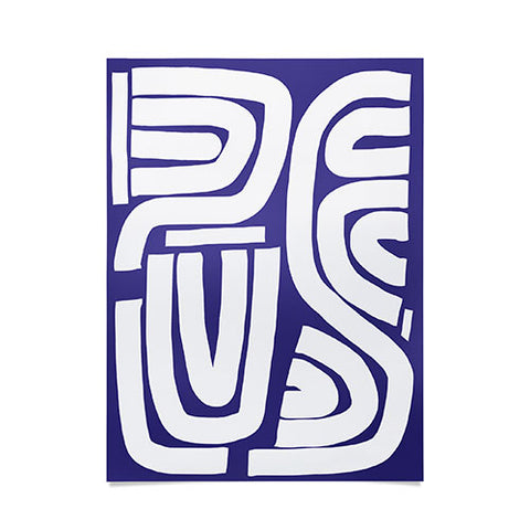 Little Dean Abstract stripe mosaic Poster