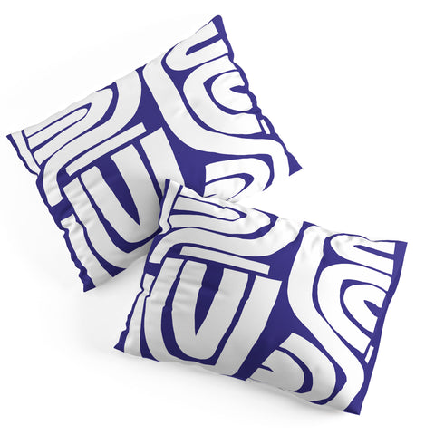 Little Dean Abstract stripe mosaic Pillow Shams