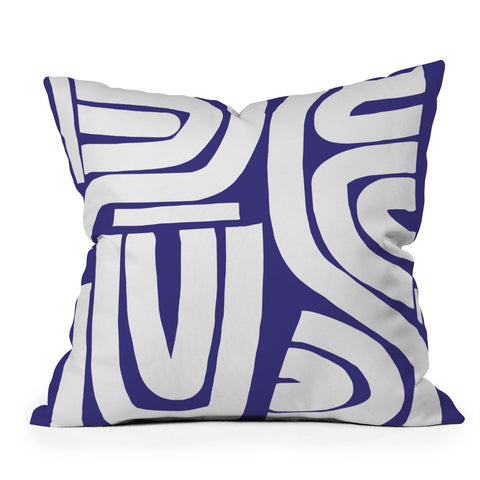 Little Dean Abstract stripe mosaic Outdoor Throw Pillow