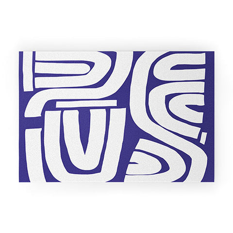 Little Dean Abstract stripe mosaic Welcome Mat