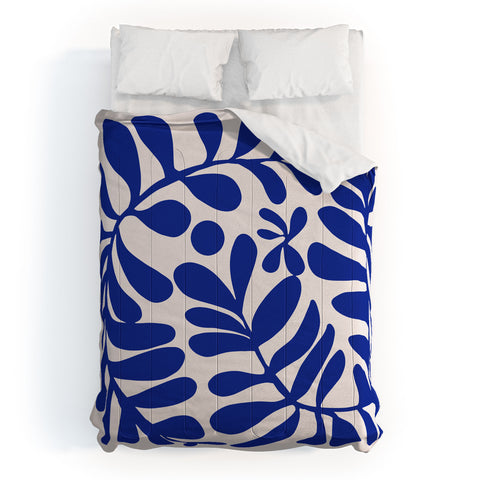 Little Dean Blue foliage Comforter