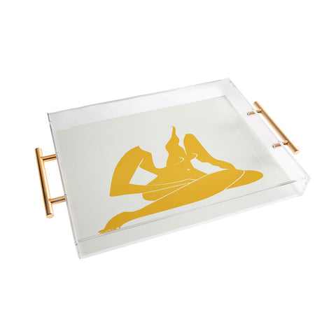 Little Dean Long hair nude in yellow Acrylic Tray
