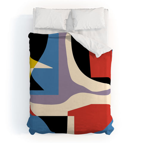 Little Dean Primary abstract Duvet Cover