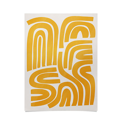 Little Dean S and U in yellow Poster