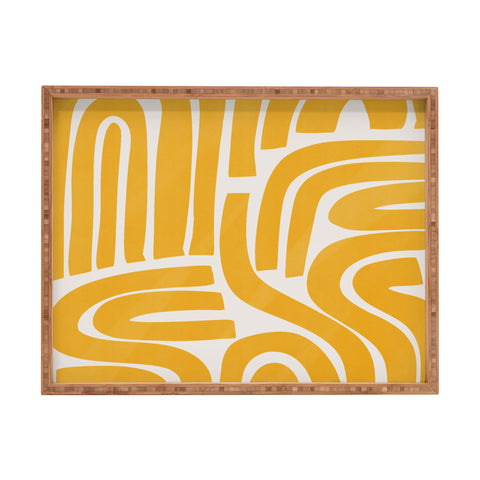 Little Dean S and U in yellow Rectangular Tray