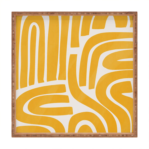 Little Dean S and U in yellow Square Tray