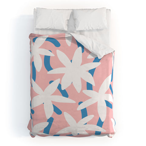 Little Dean Star pink spring bloom Duvet Cover