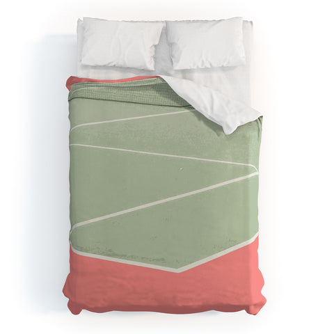 Little Dean Tennis game Duvet Cover