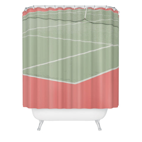 Little Dean Tennis game Shower Curtain