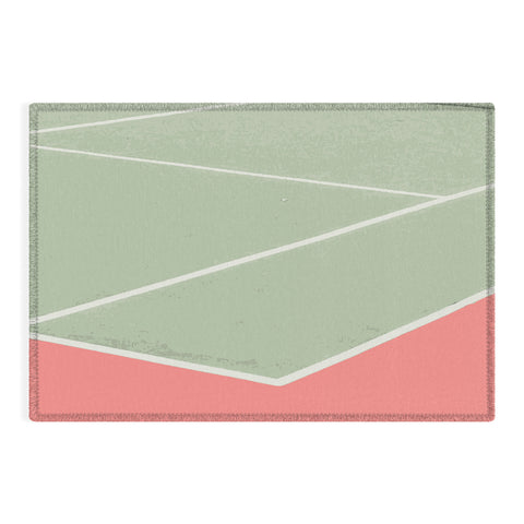Little Dean Tennis game Outdoor Rug