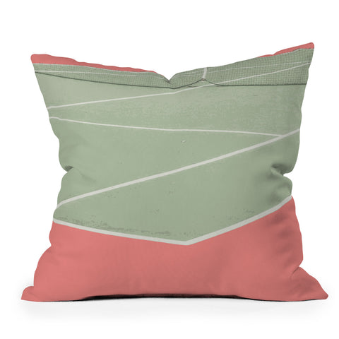 Little Dean Tennis game Outdoor Throw Pillow