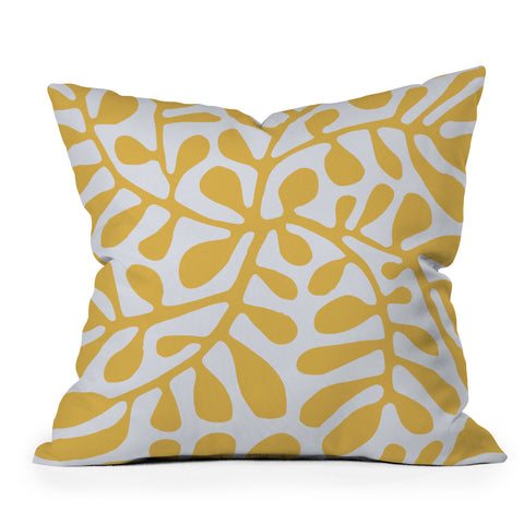 Little Dean Yellow crawler pattern Outdoor Throw Pillow
