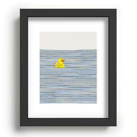 Little Dean Yellow rubber ducky Recessed Framing Rectangle