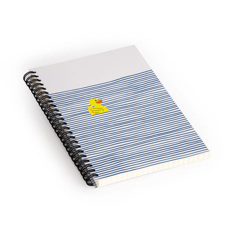 Little Dean Yellow rubber ducky Spiral Notebook