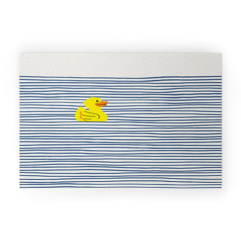 Little Dean Yellow rubber ducky Welcome Mat