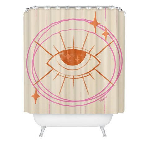 Little Om Celestial Eye cream Shower Curtain