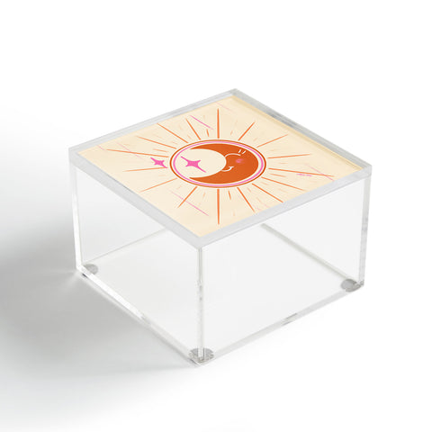 Little Om Celestial Moon cream Acrylic Box