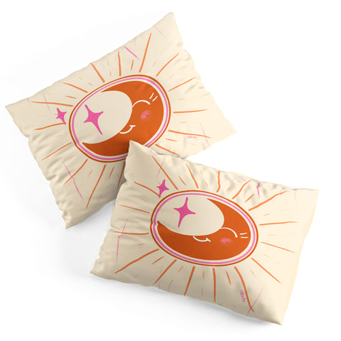 Little Om Celestial Moon cream Pillow Shams